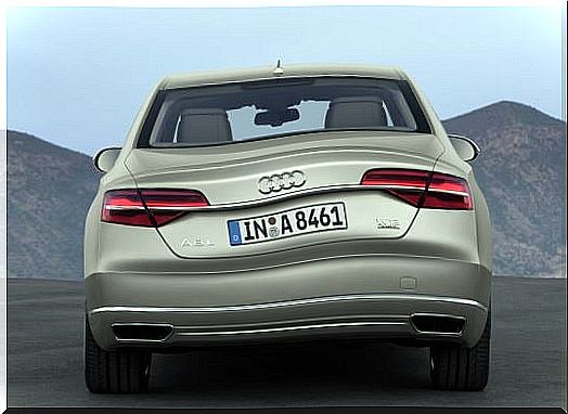 rear of the Audi L8.