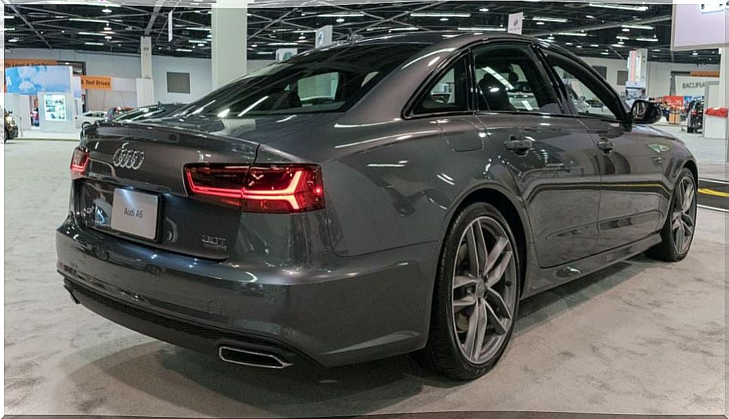 Rear view of the Audi A6