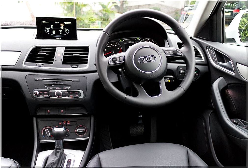 Interior of the Audi Q3.