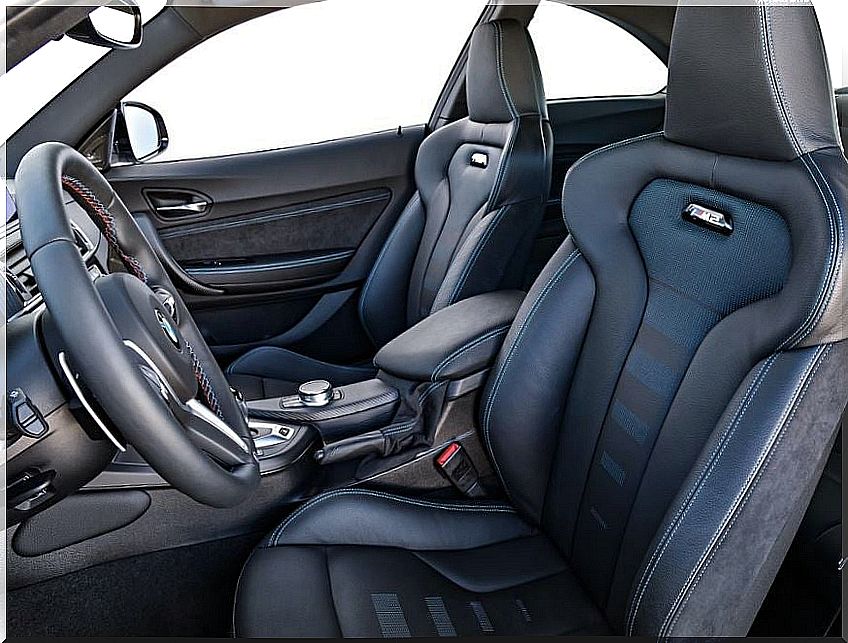 Interior of the BMW M2 Competition.