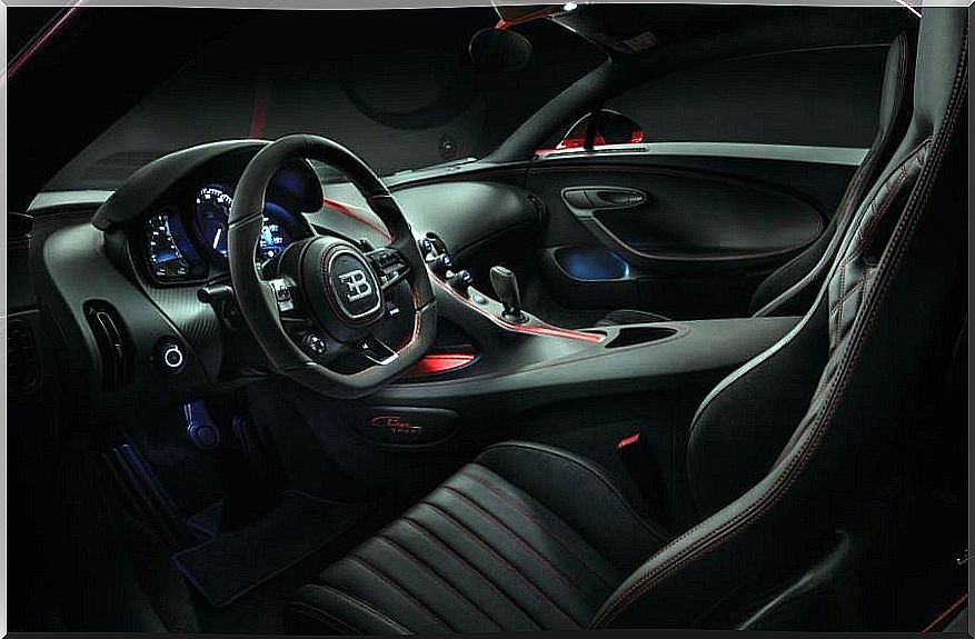 Bugatti Chiron Sport interior.