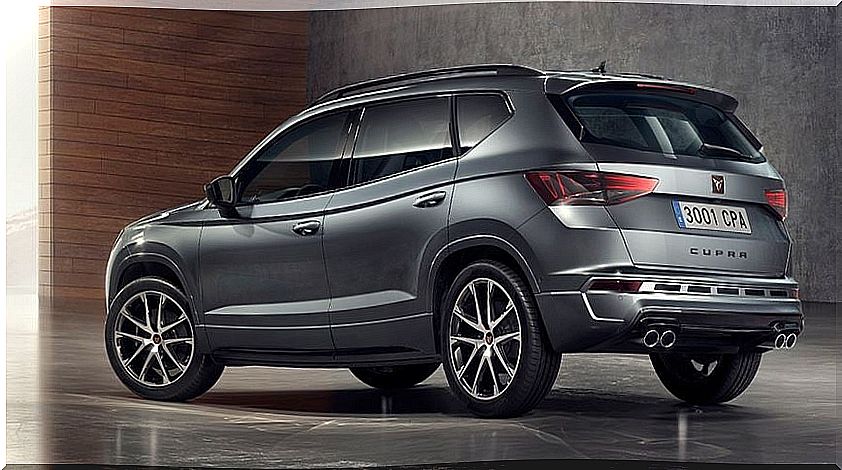 Exterior of the Cupra Ateca.