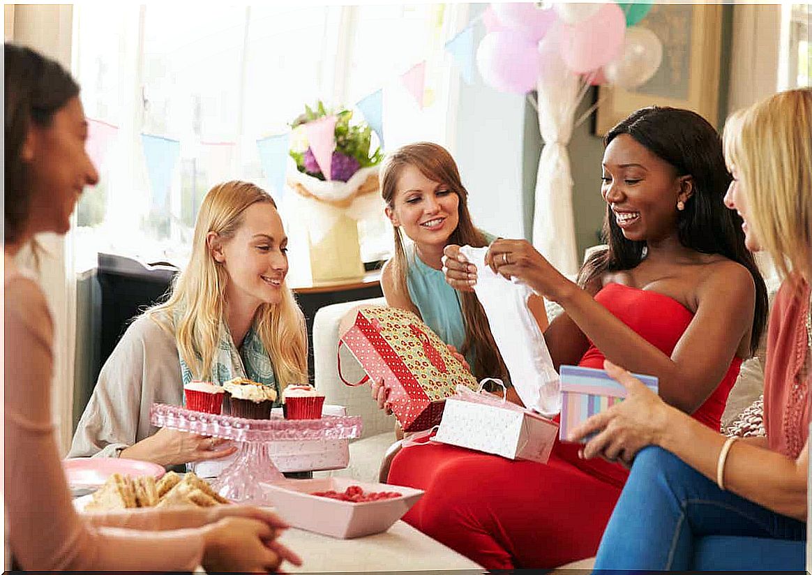 Women at a baby shower.