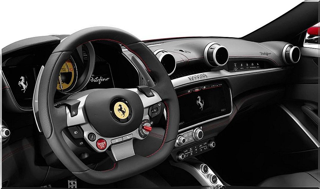 image of the interior of the new Ferrari Potofino