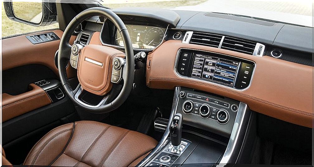 Interior of the new Land Rover