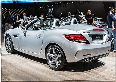 Mercedes SLC sports roadster: rear