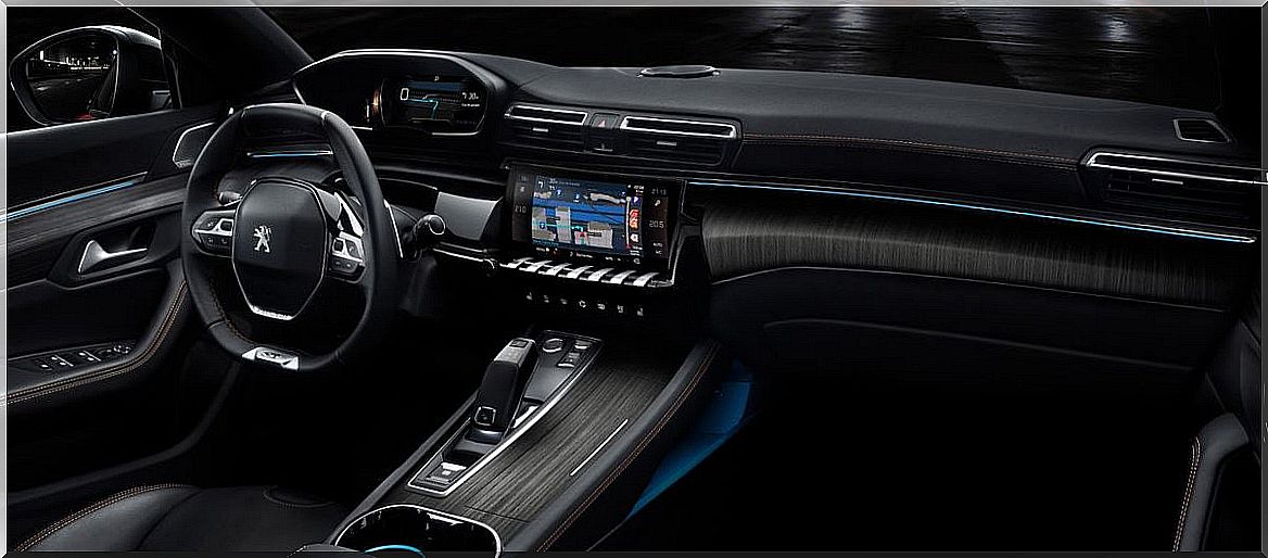 Interior of the new Peugeot 508 from 2018.