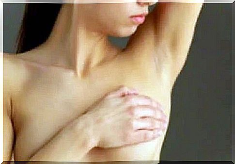 Woman with breast cancer