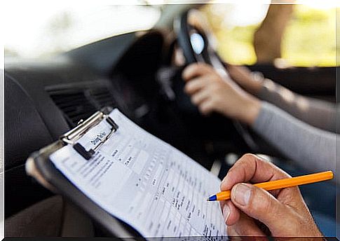 What should be taken into account in the driving test?